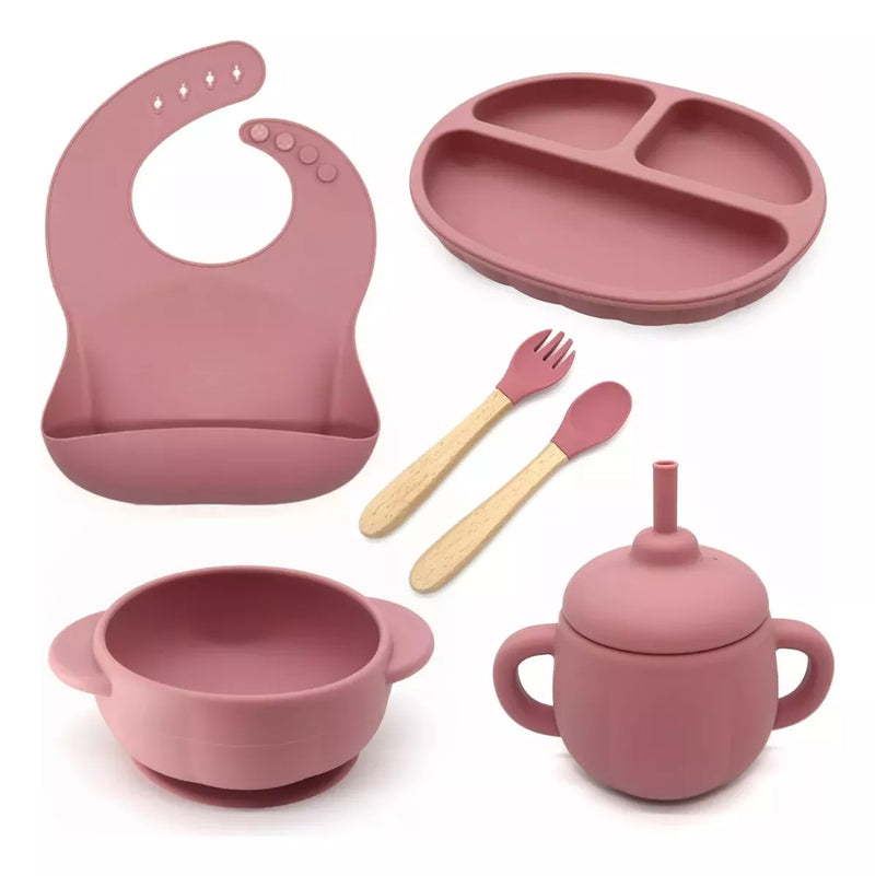 Kit Introdução Alimentar para Bebês - 8 Peças em Silicone